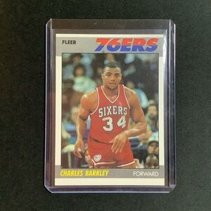 1987 Fleer Basketball Charles Barkley #9 Philadelphia 76ers